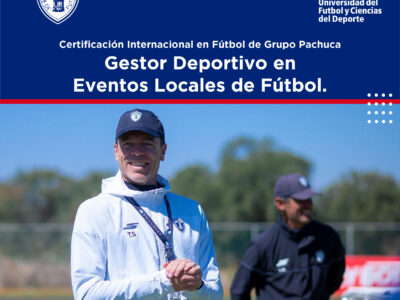 Gestor deportivo en eventos locales de fútbol