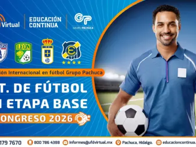 Director técnico de fútbol en etapa base + Congreso 2026