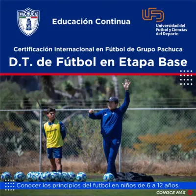 Director técnico de fútbol en etapa base + Congreso 2026