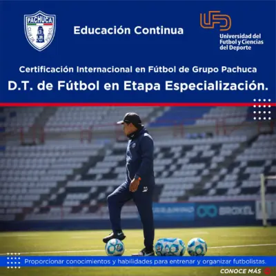 Director técnico de fútbol en etapa de especialización + Congreso 2026